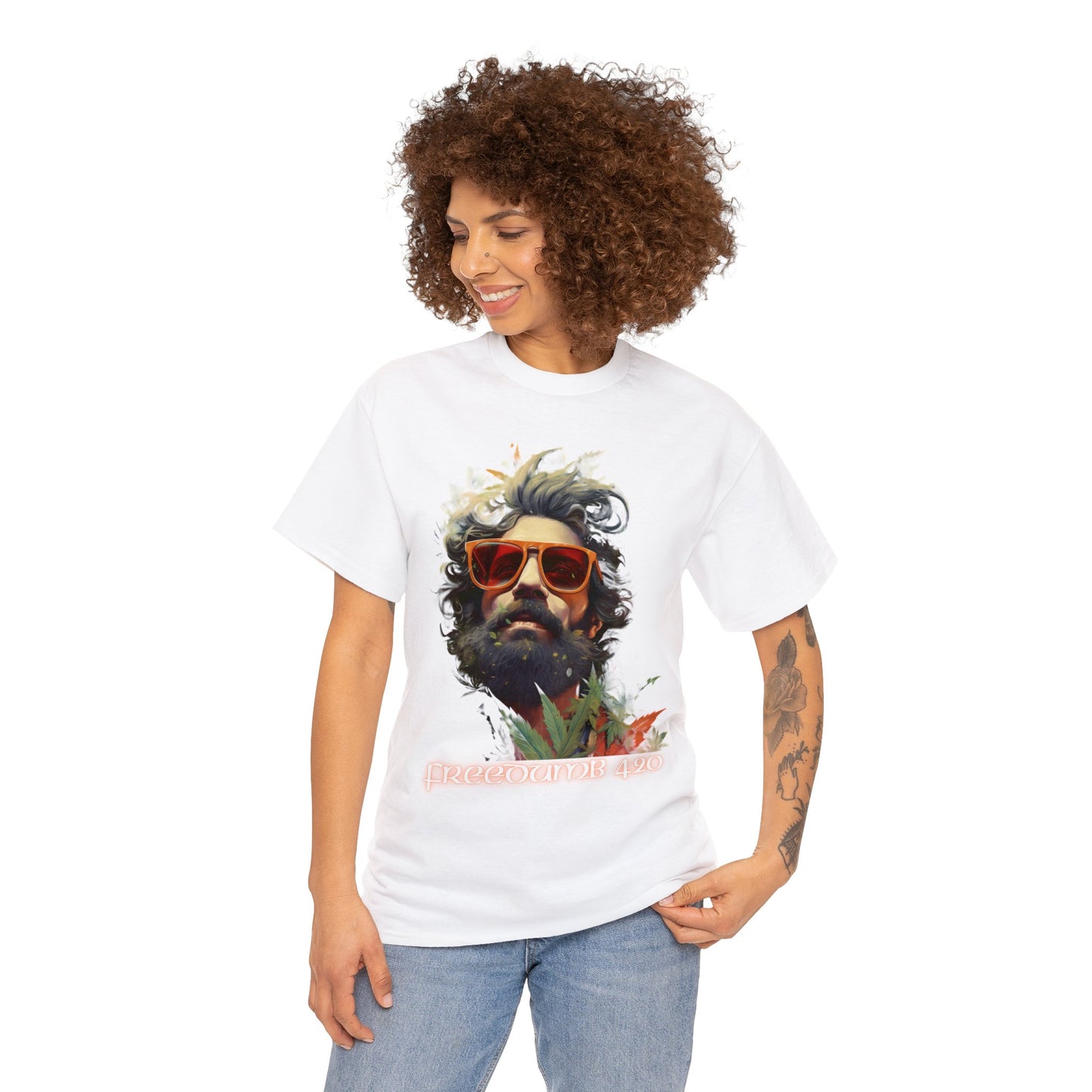 Camiseta unisex de algodón pesado Freedumb 420