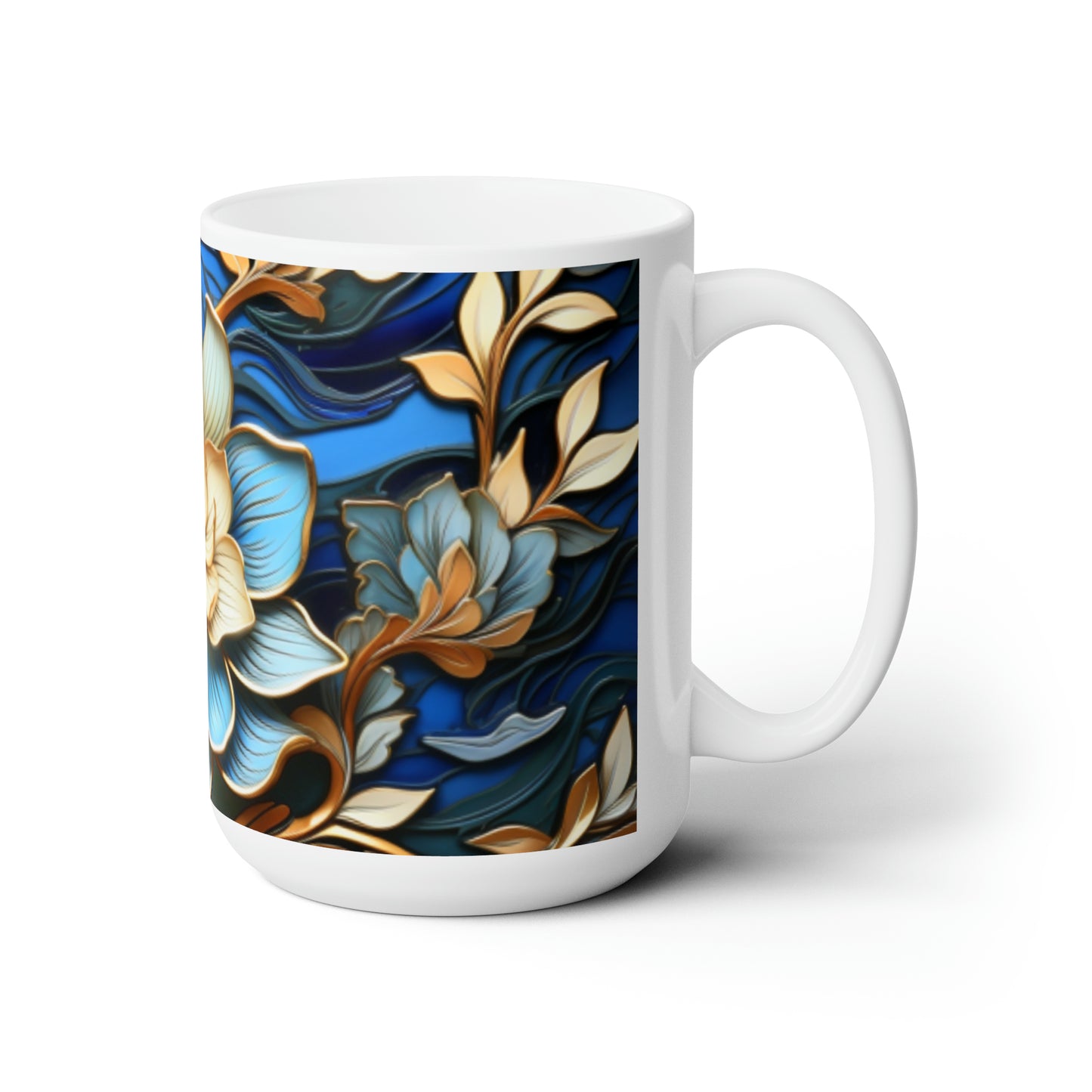 Ceramic Mug 15oz Floral 23