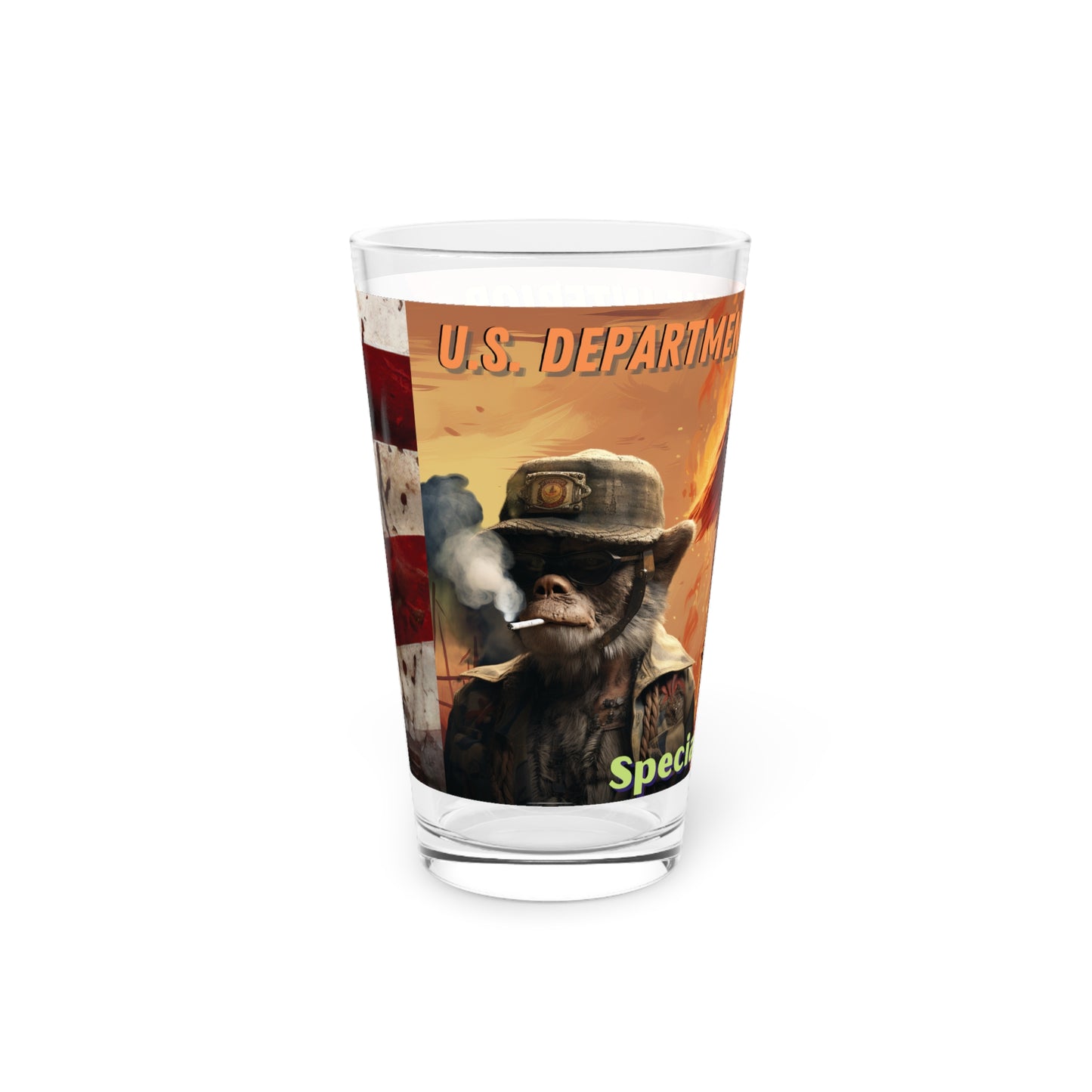 Pint Glass, 16oz Dept. of the Interior Special Agent