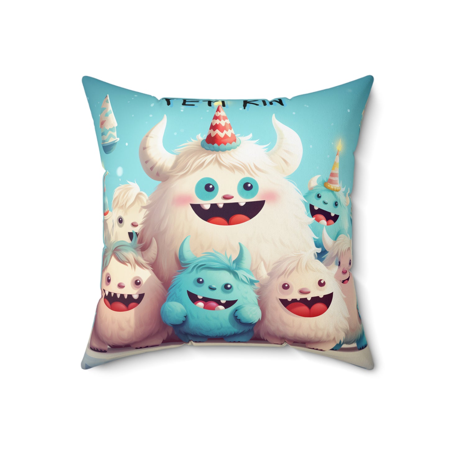 Spun Polyester Square Pillow Mateo... Yeti Kin