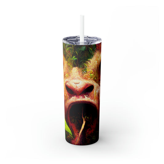 Skinny Tumbler with Straw, 20oz Woo