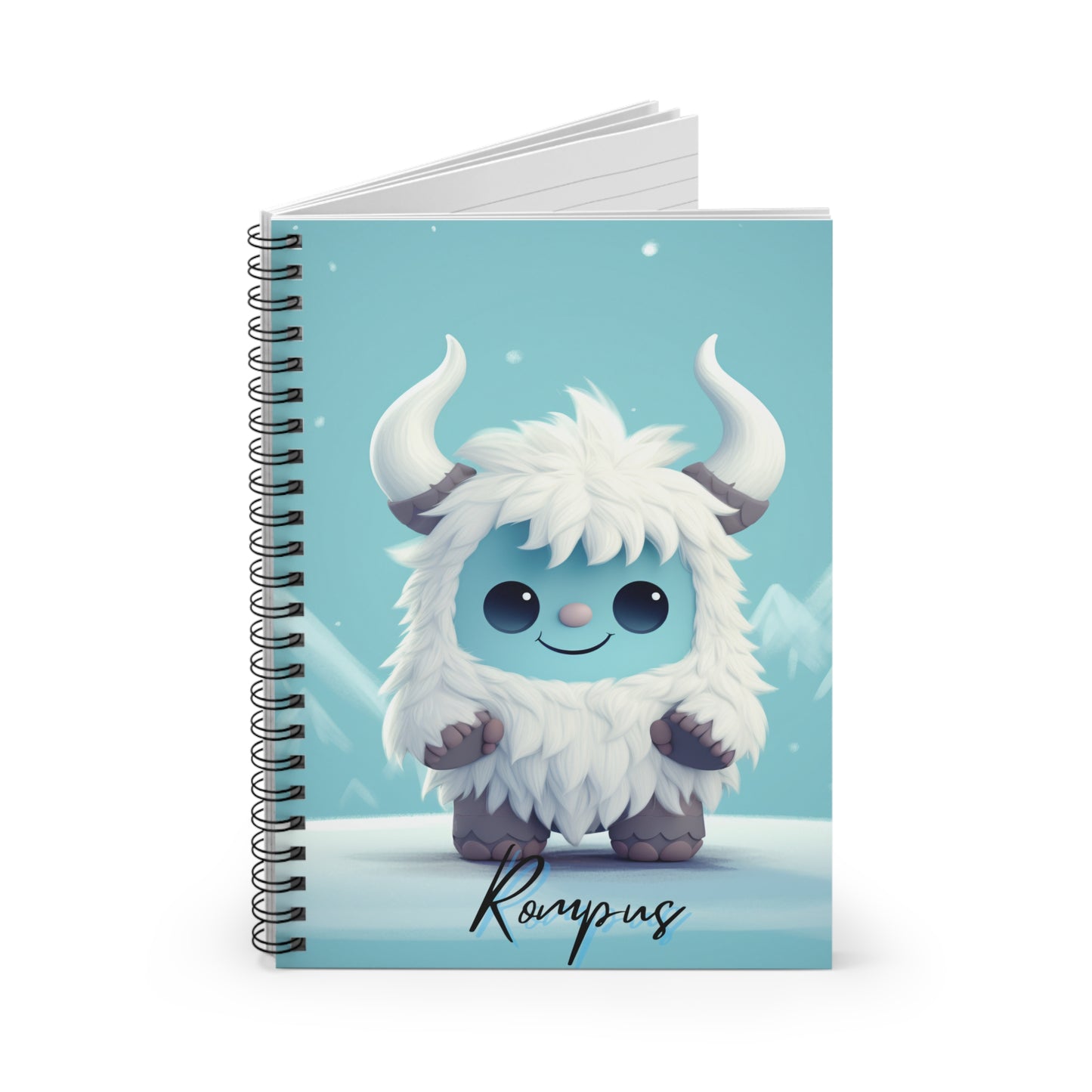 Spiral Notebook - Ruled Line Yeti Kin... Rompus