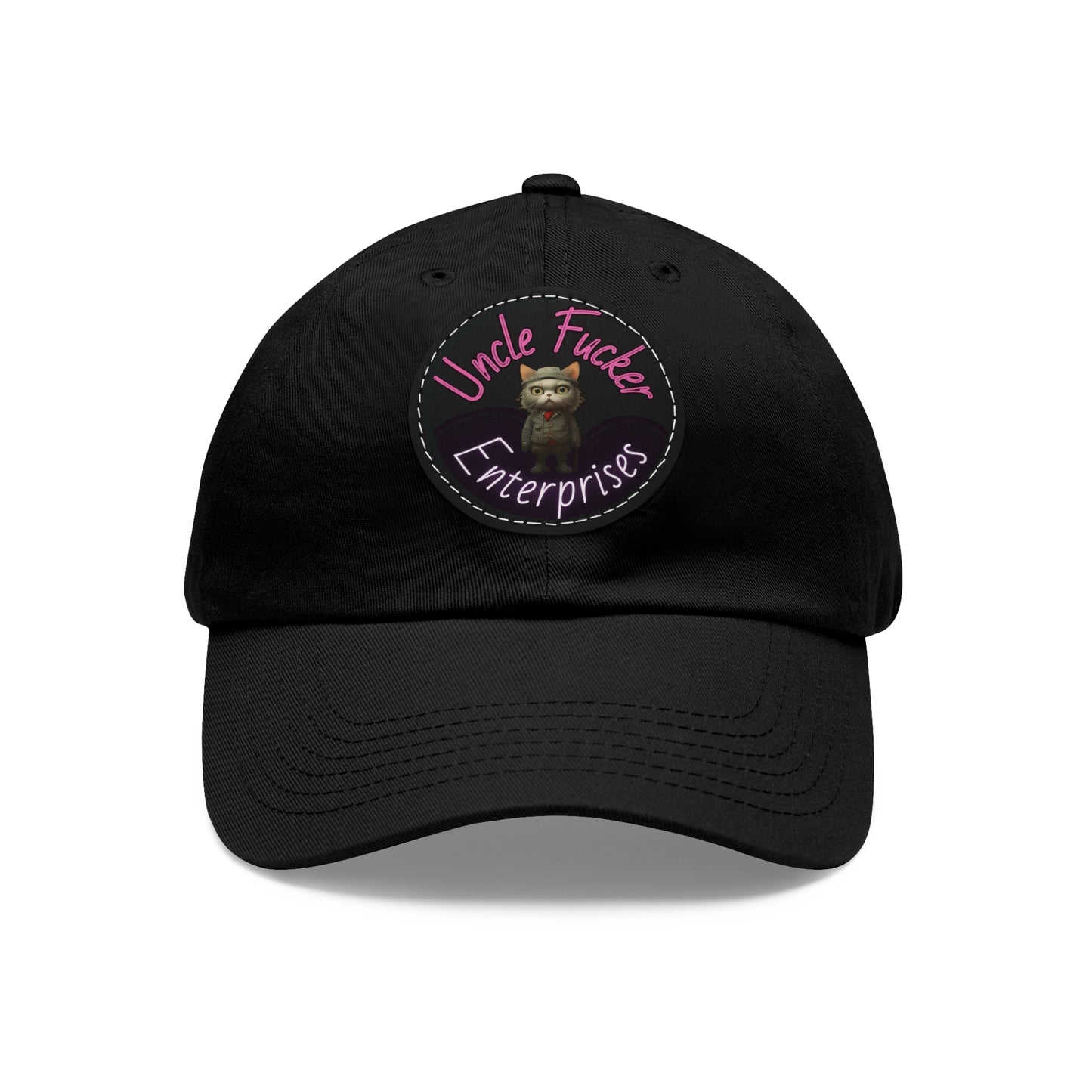 Uncle F'er Dad Hat with Leather Patch (Round)