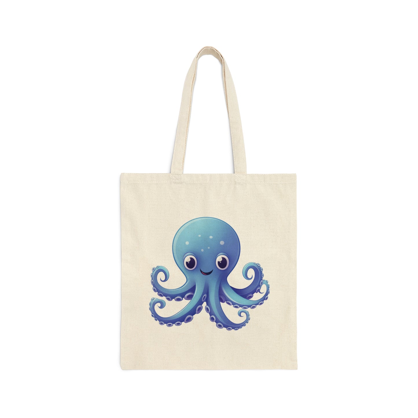 Cotton Canvas Tote Bag Octopi