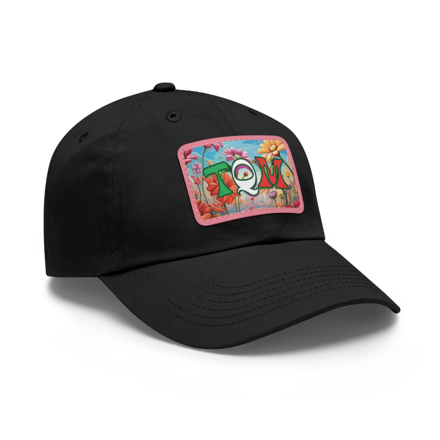 Dad Hat with Leather Patch (Rectangle) TQM Te Quiero Mucho