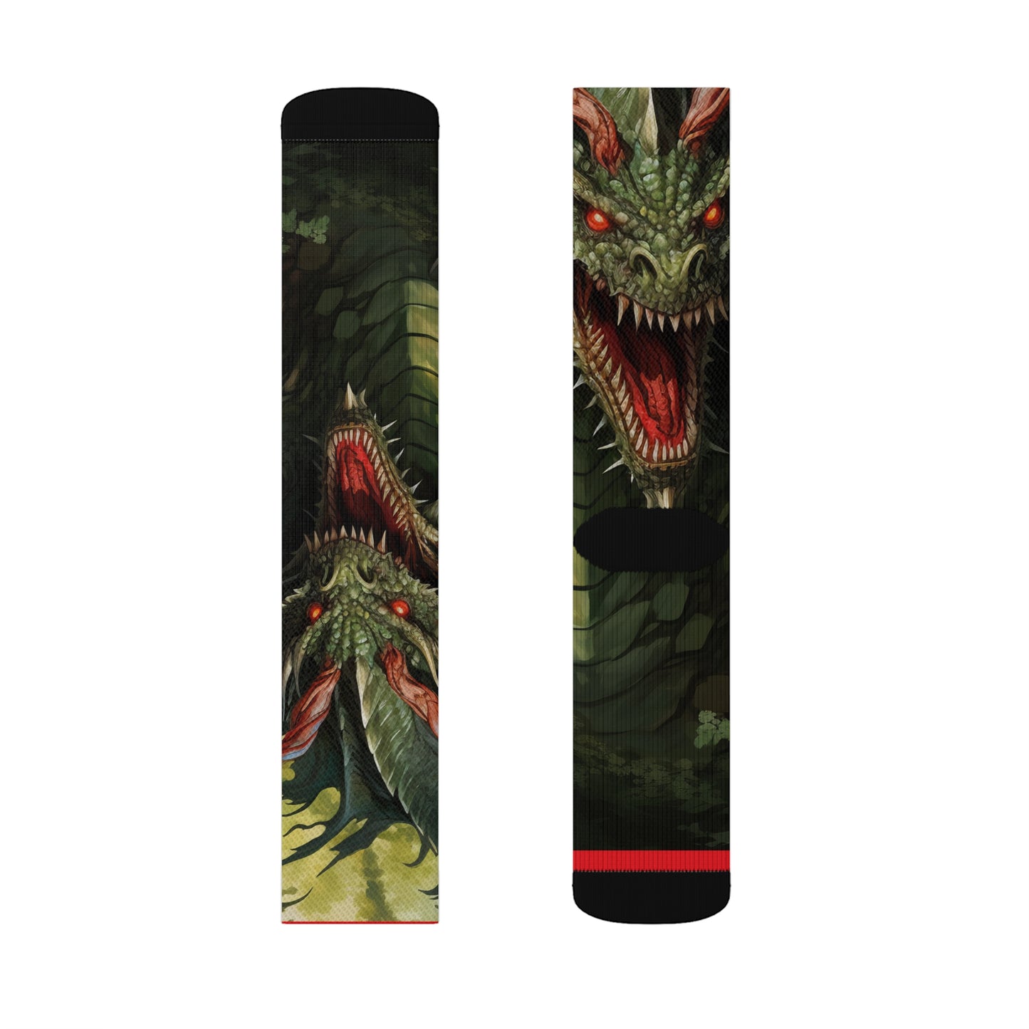 Sublimation Socks Jabberwocky Dragon Edition