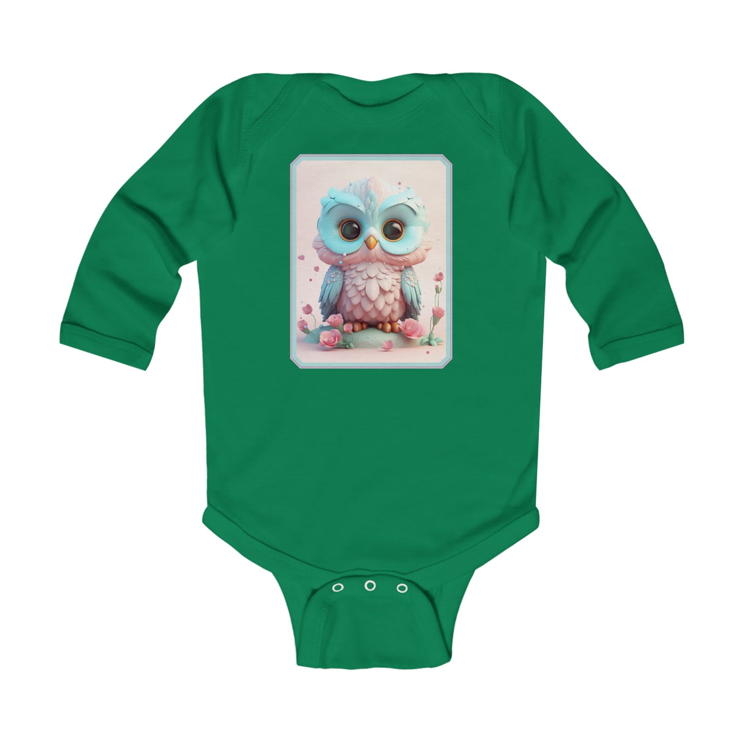 Infant Long Sleeve Bodysuit Owl 4