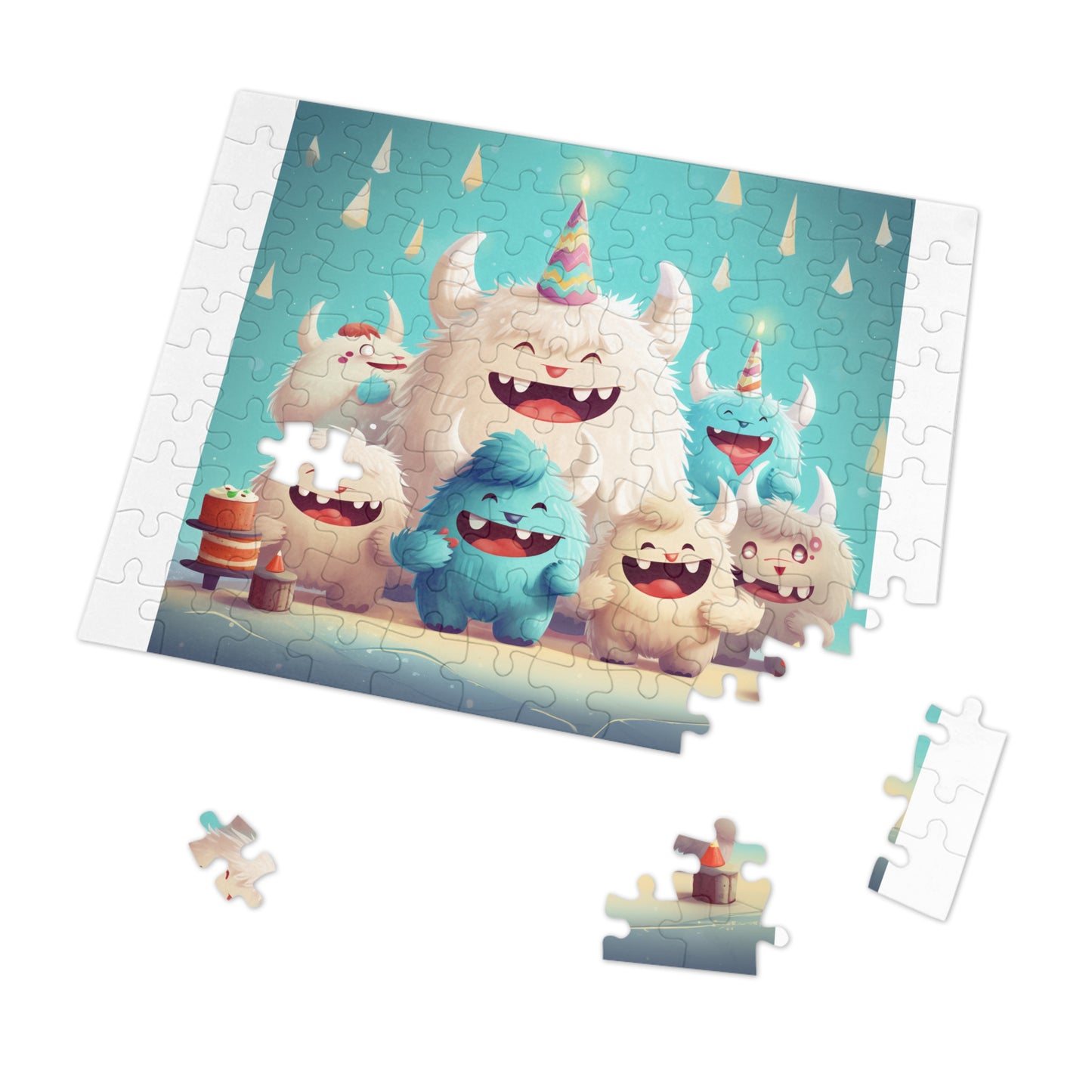 Jigsaw Puzzle (30, 110, 252, 500,1000-Piece) Yeti Kin Party 9