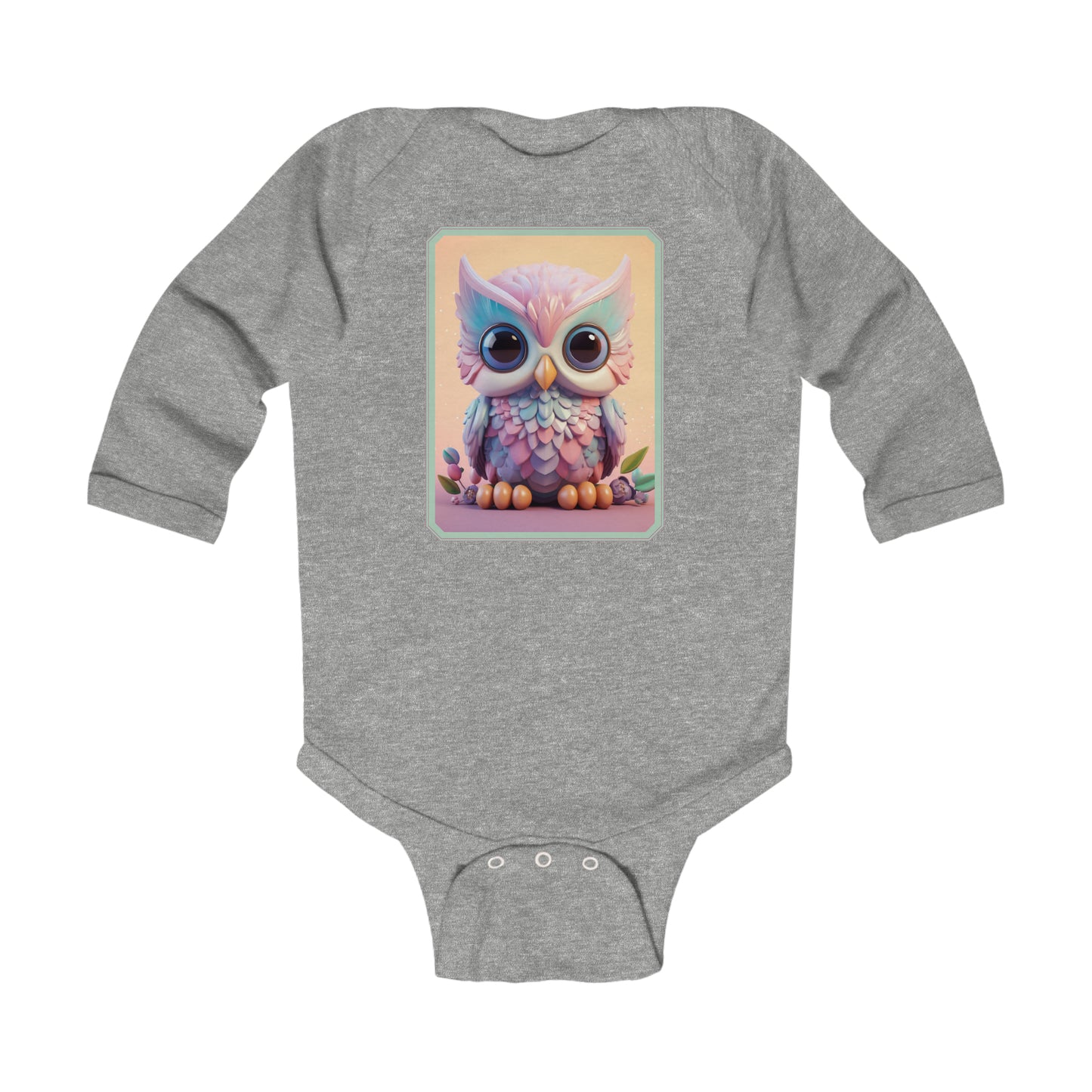 Infant Long Sleeve Bodysuit Owl 3