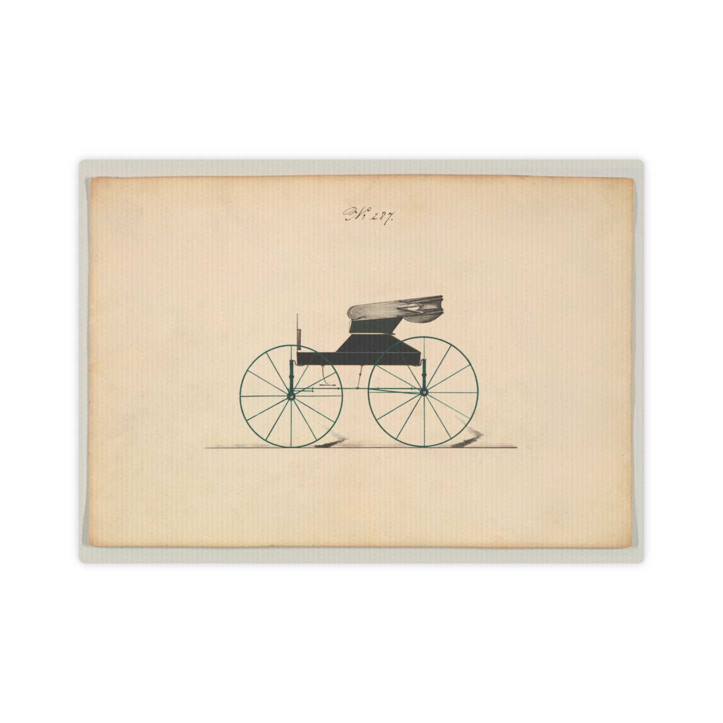 Brewster & Co Design for Wagon no. 287 Vintage Illustration Personalized Canvas Art