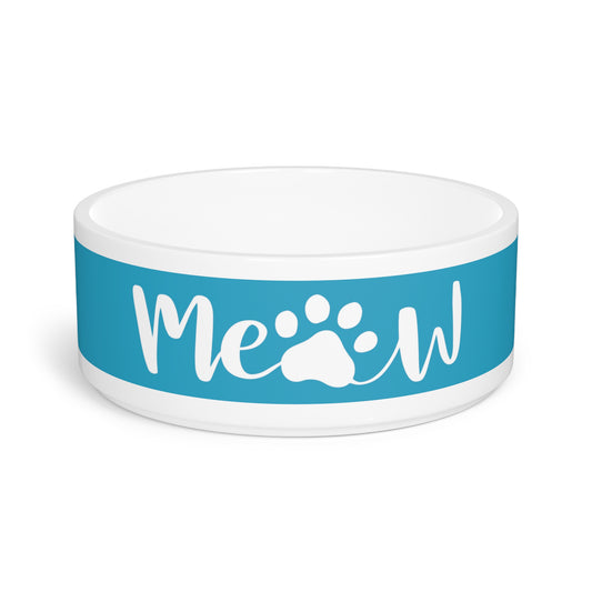 Pet Bowl Blue Meow