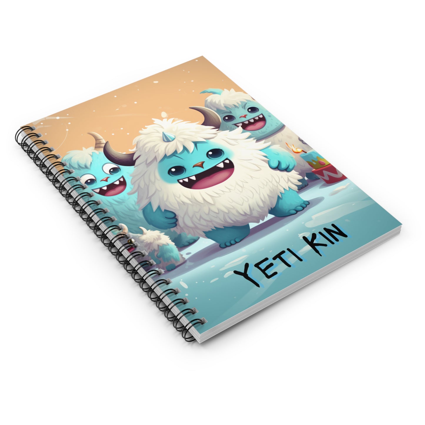 Spiral Notebook - Ruled Line Yeti Kin... Party 5