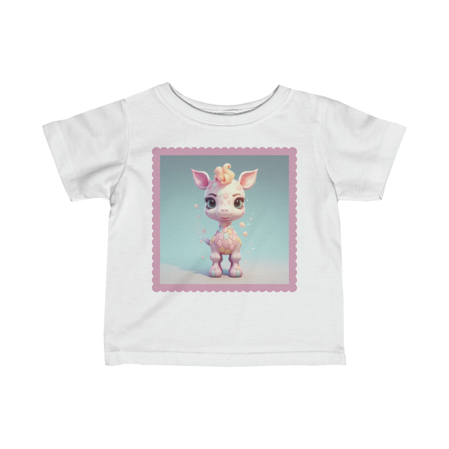 Camiseta Infantil Punto Fino Jirafa