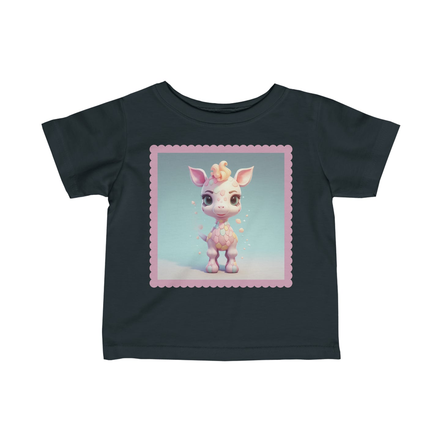 Camiseta Infantil Punto Fino Jirafa