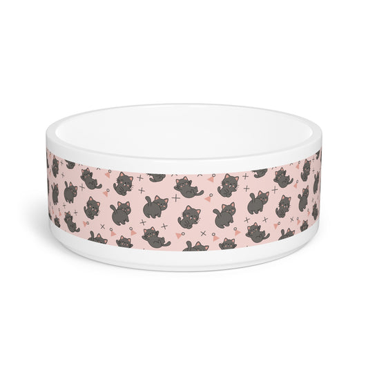 Pet Bowl Pink Cats