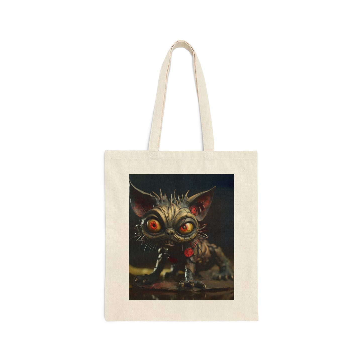 Zombie Kittens Cotton Canvas Tote Bag