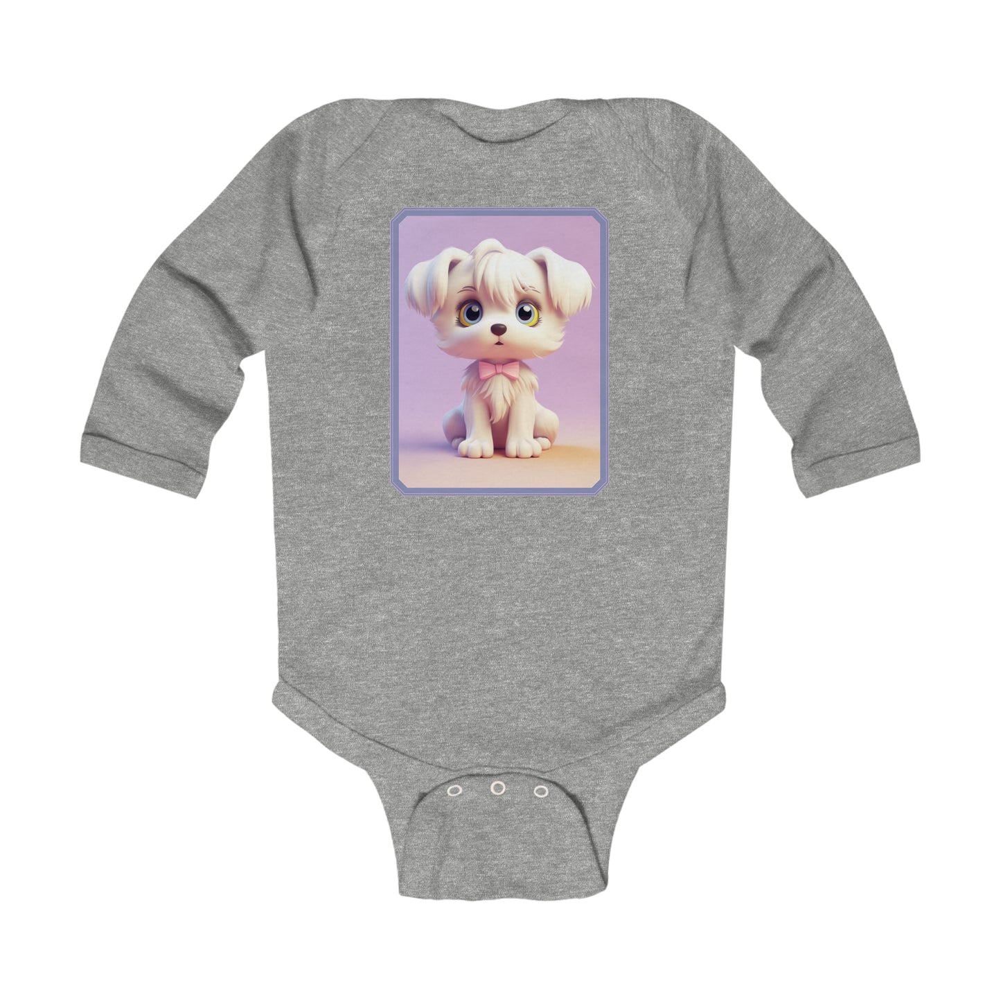 Infant Long Sleeve Bodysuit Dog 4