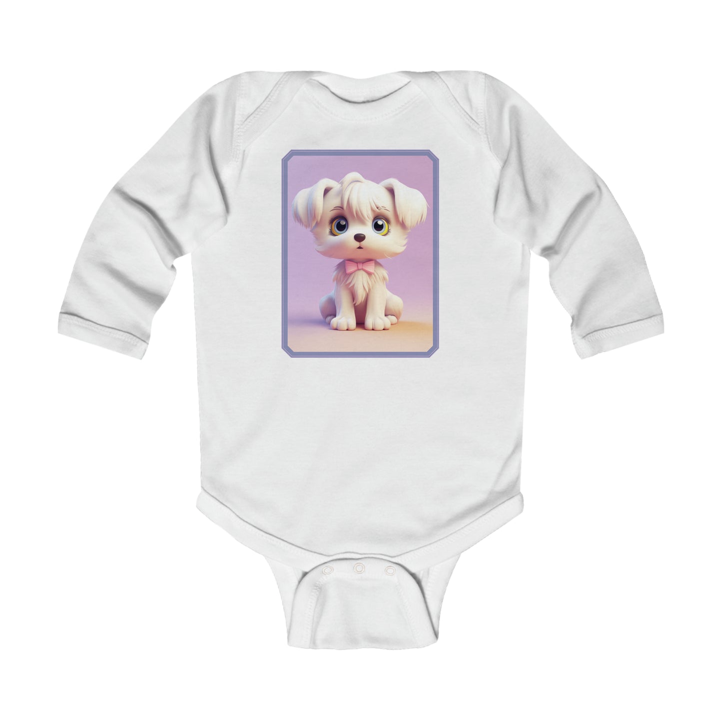 Infant Long Sleeve Bodysuit Dog 4