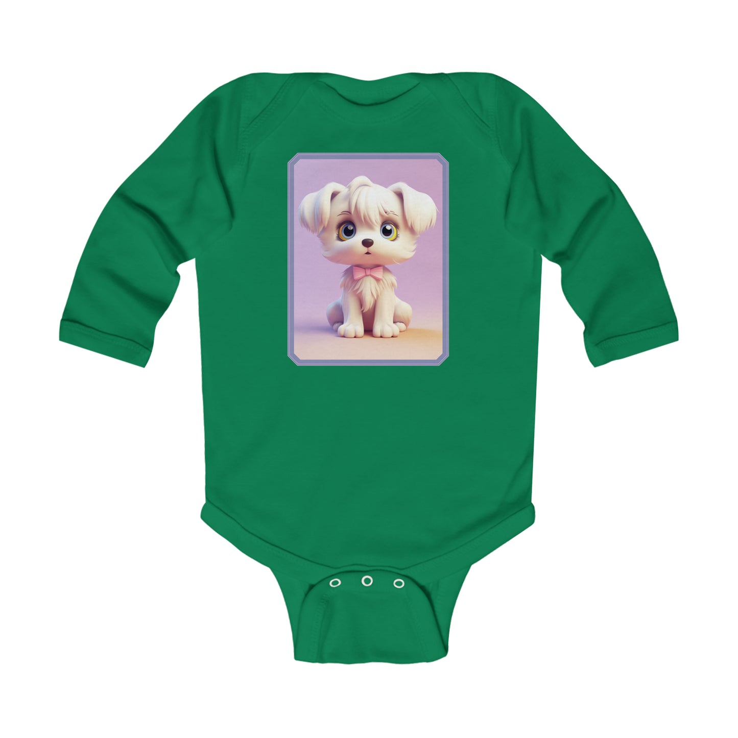 Infant Long Sleeve Bodysuit Dog 4