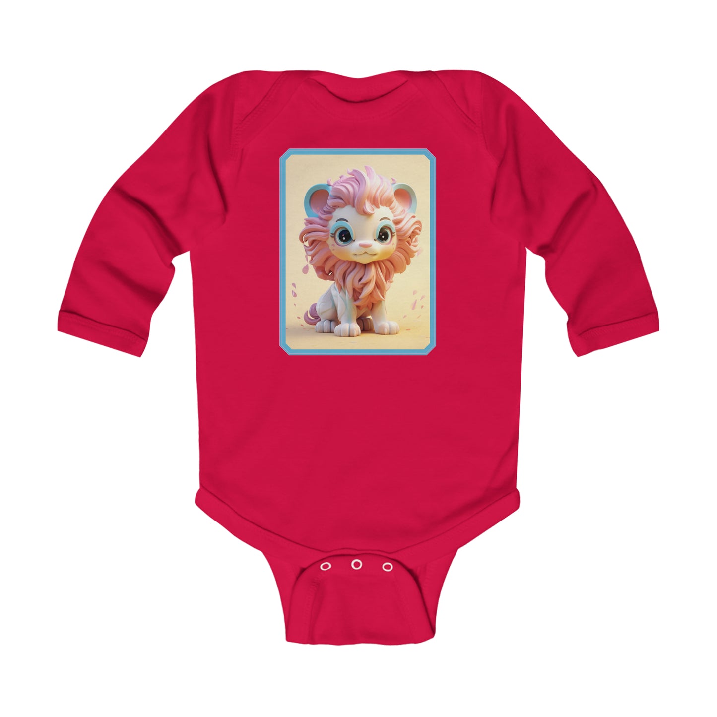 Infant Long Sleeve Bodysuit Lion 3