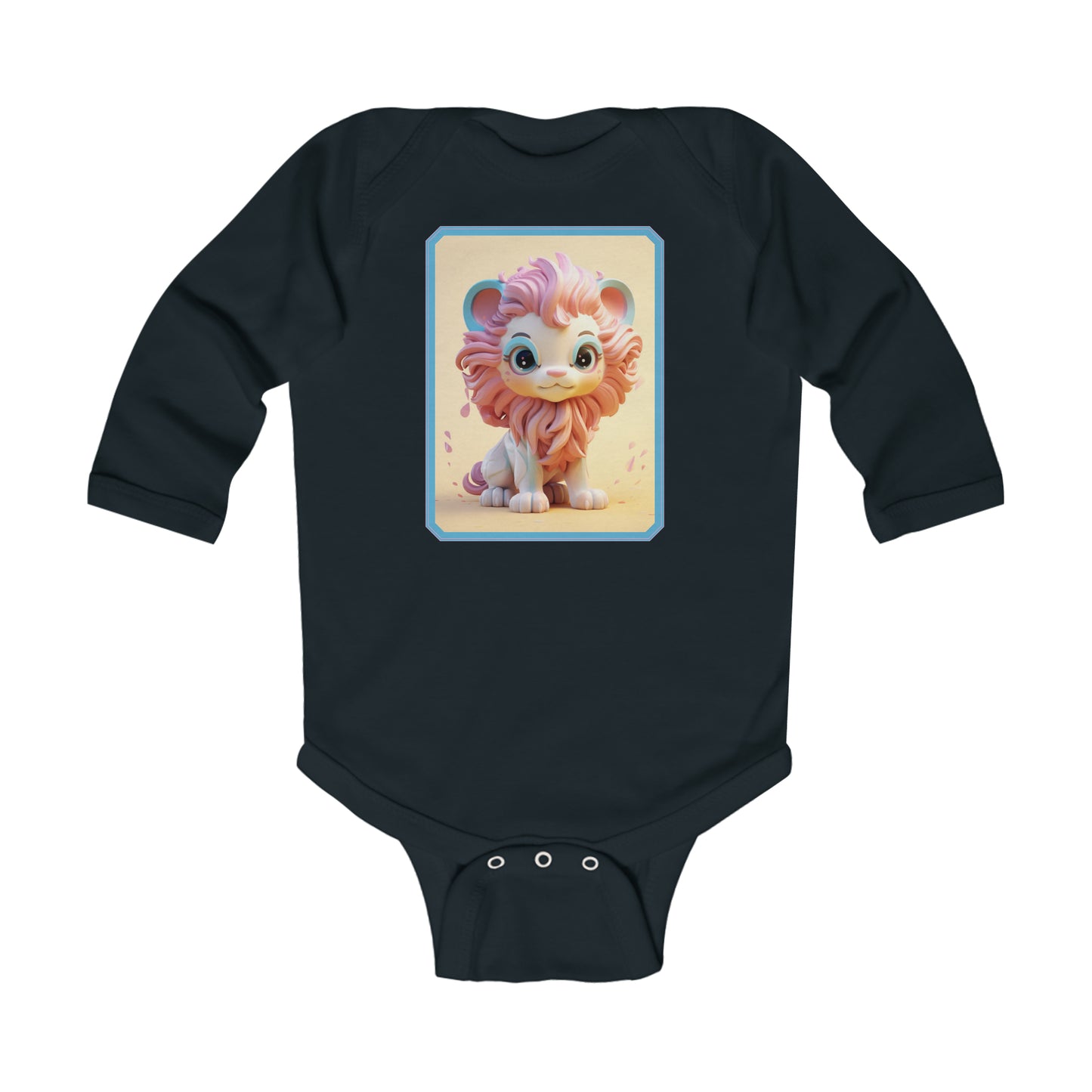 Infant Long Sleeve Bodysuit Lion 3