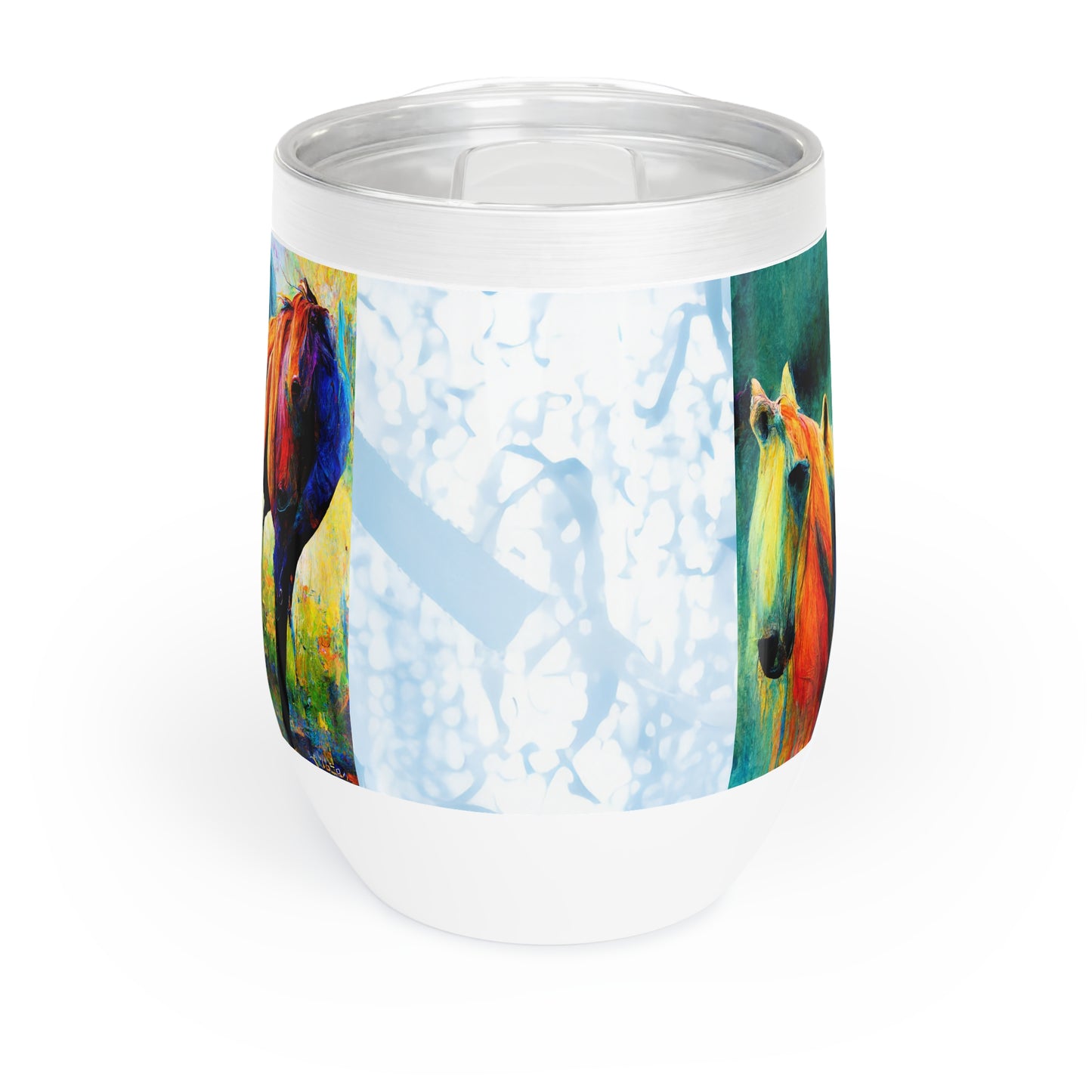 Chill Wine Tumbler Horses