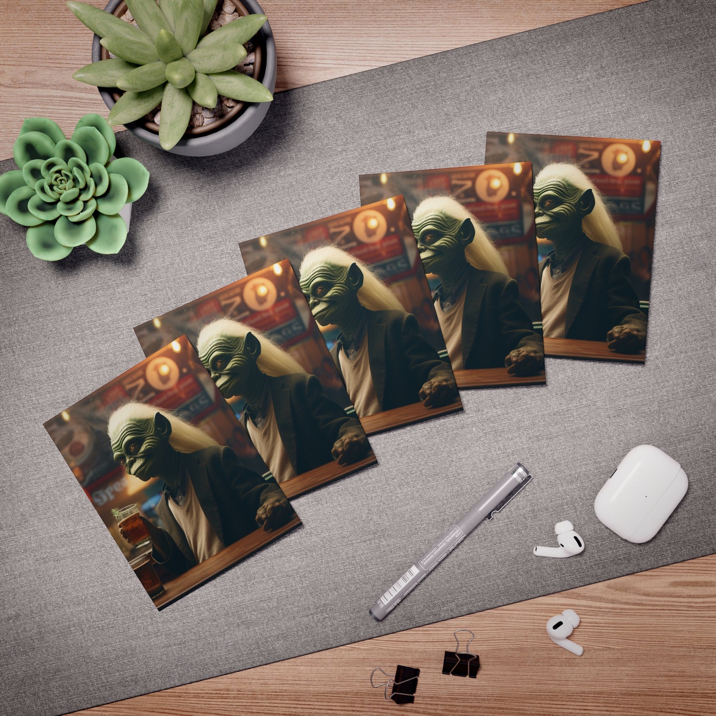 Multi-Design Greeting Cards (5-Pack) ...a night at the bar