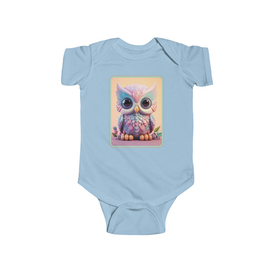 Infant Fine Jersey Bodysuit Owl 3