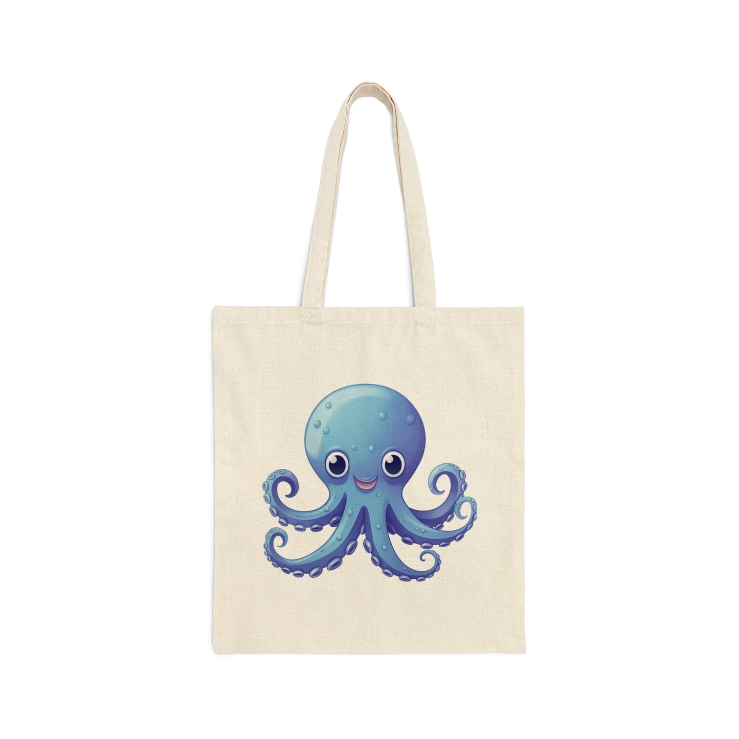 Cotton Canvas Tote Bag Octopi