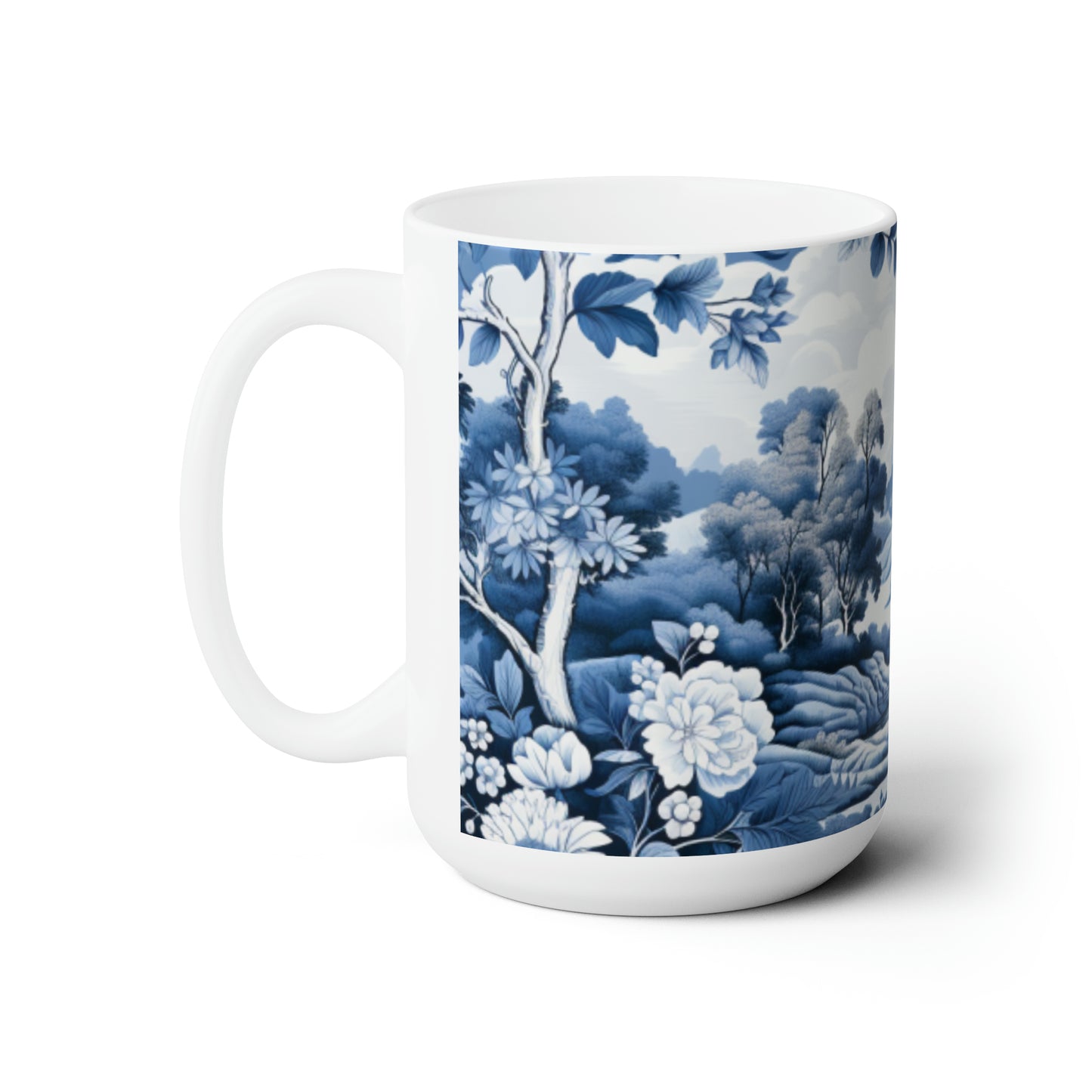 Ceramic Mug 15oz Floral 16