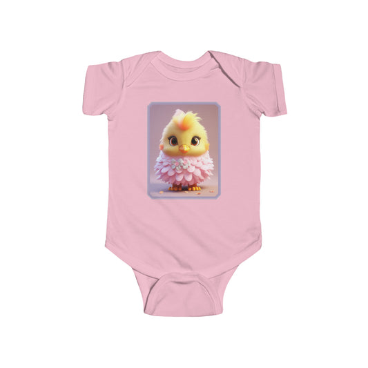 Infant Fine Jersey Bodysuit Chicken 3