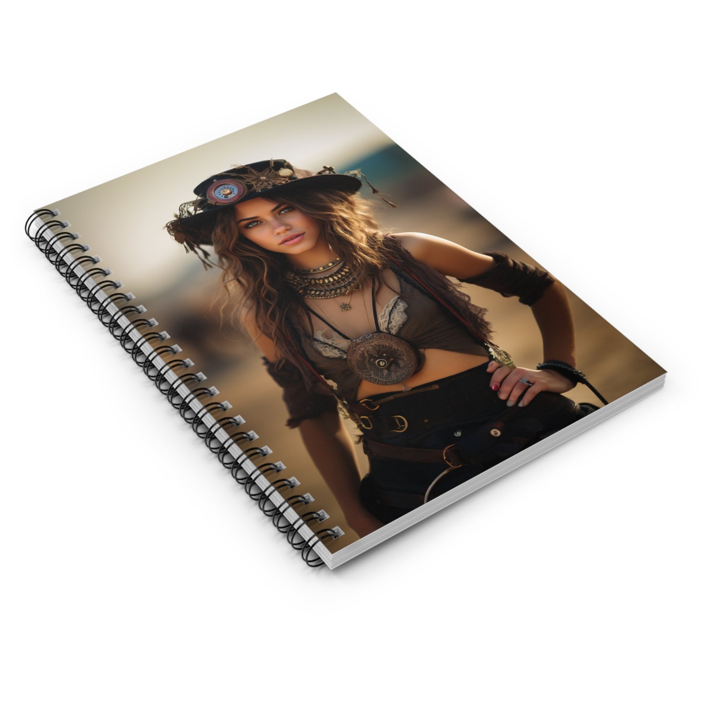 Spiral Notebook - Ruled Line Cowgirl