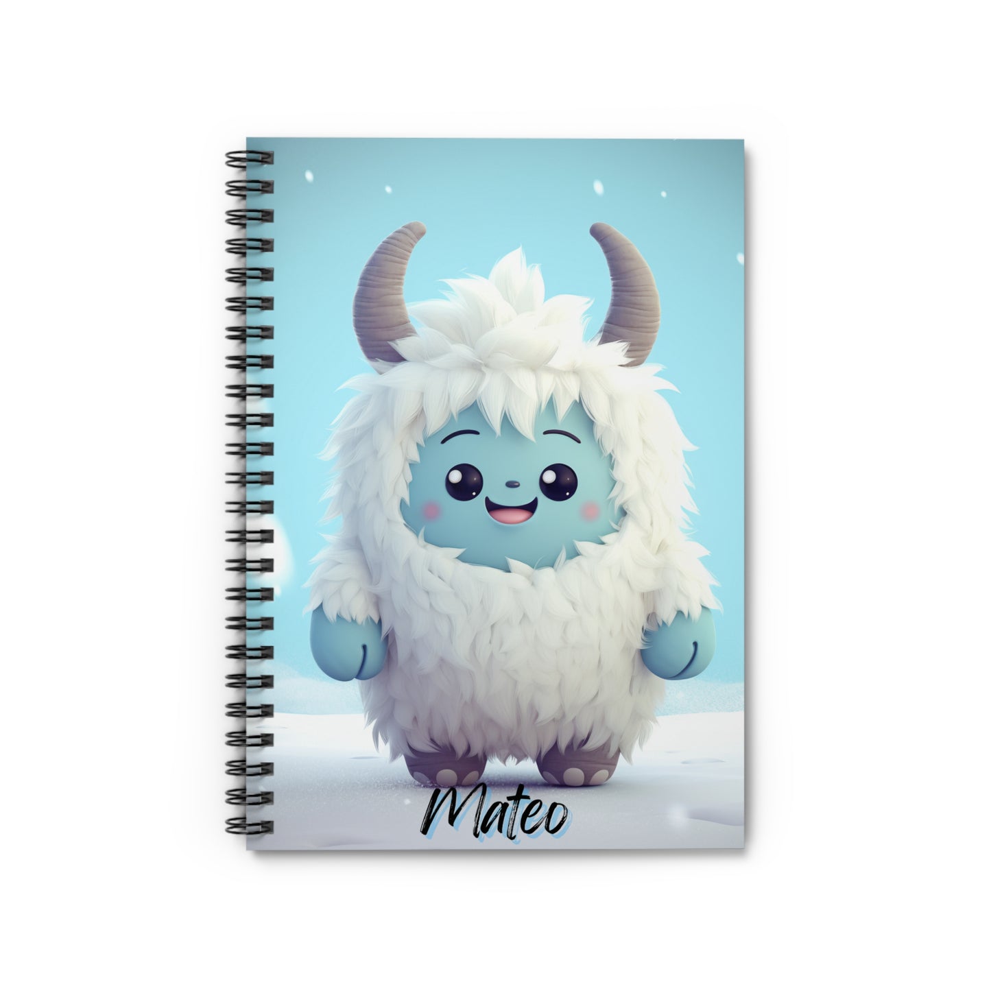 Spiral Notebook - Ruled Line Yeti Kin... Mateo