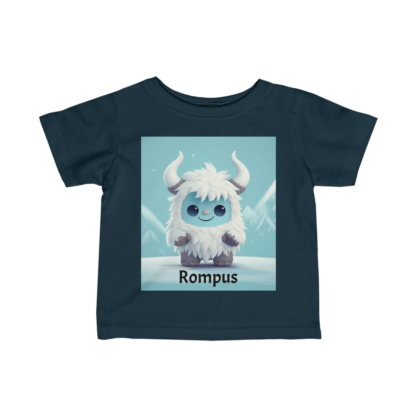 Infant Fine Jersey Tee Yeti Kin Rompus