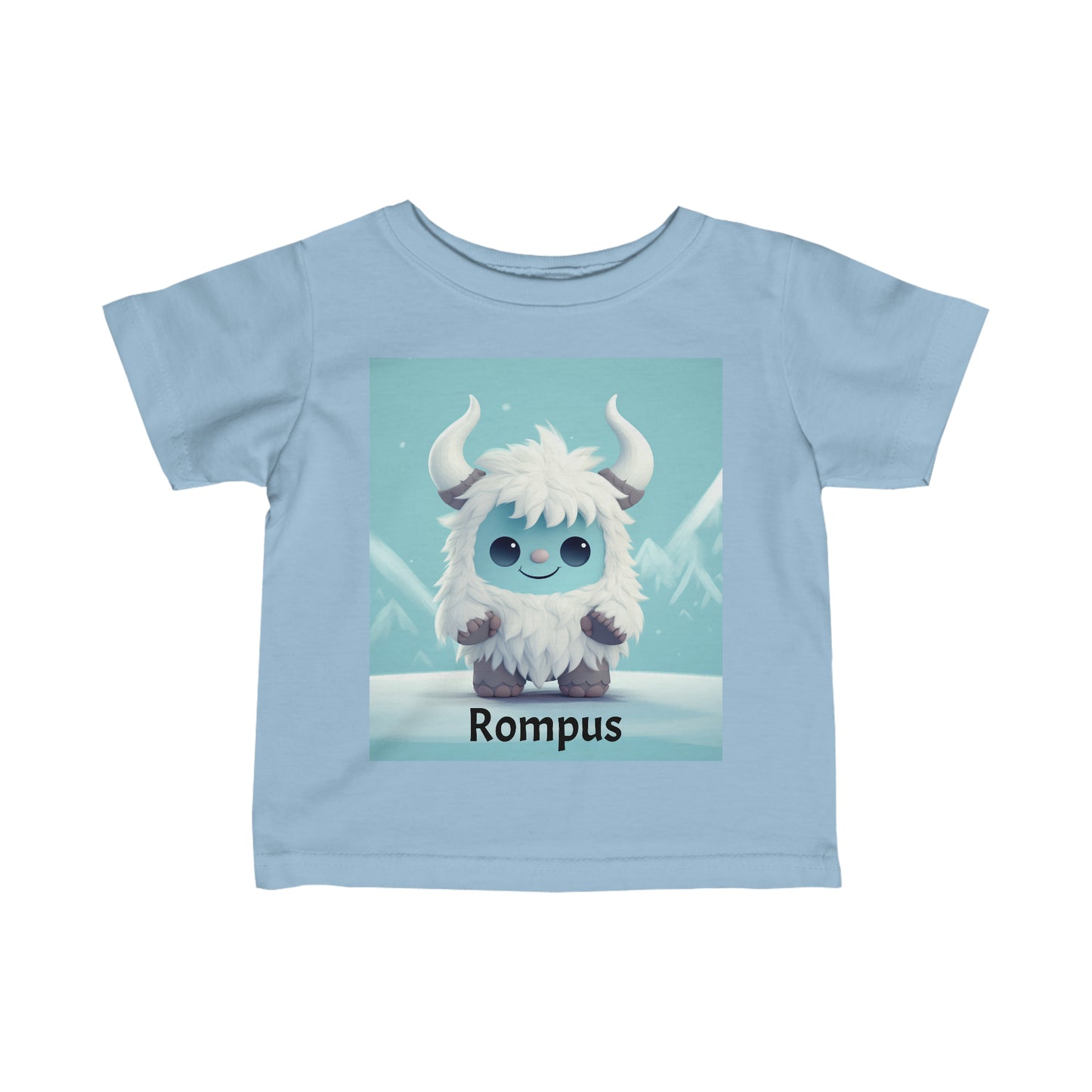 Infant Fine Jersey Tee Yeti Kin Rompus