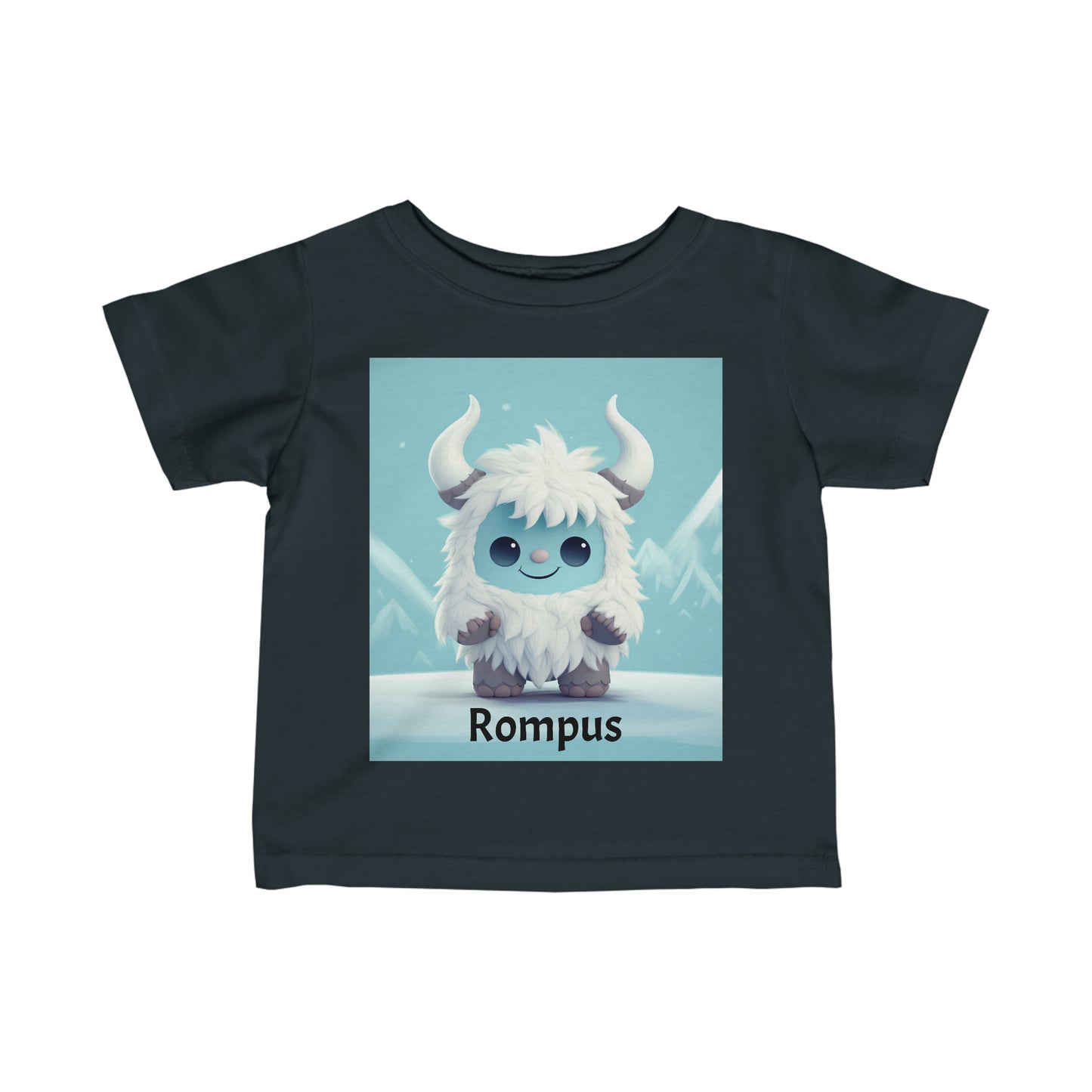 Infant Fine Jersey Tee Yeti Kin Rompus