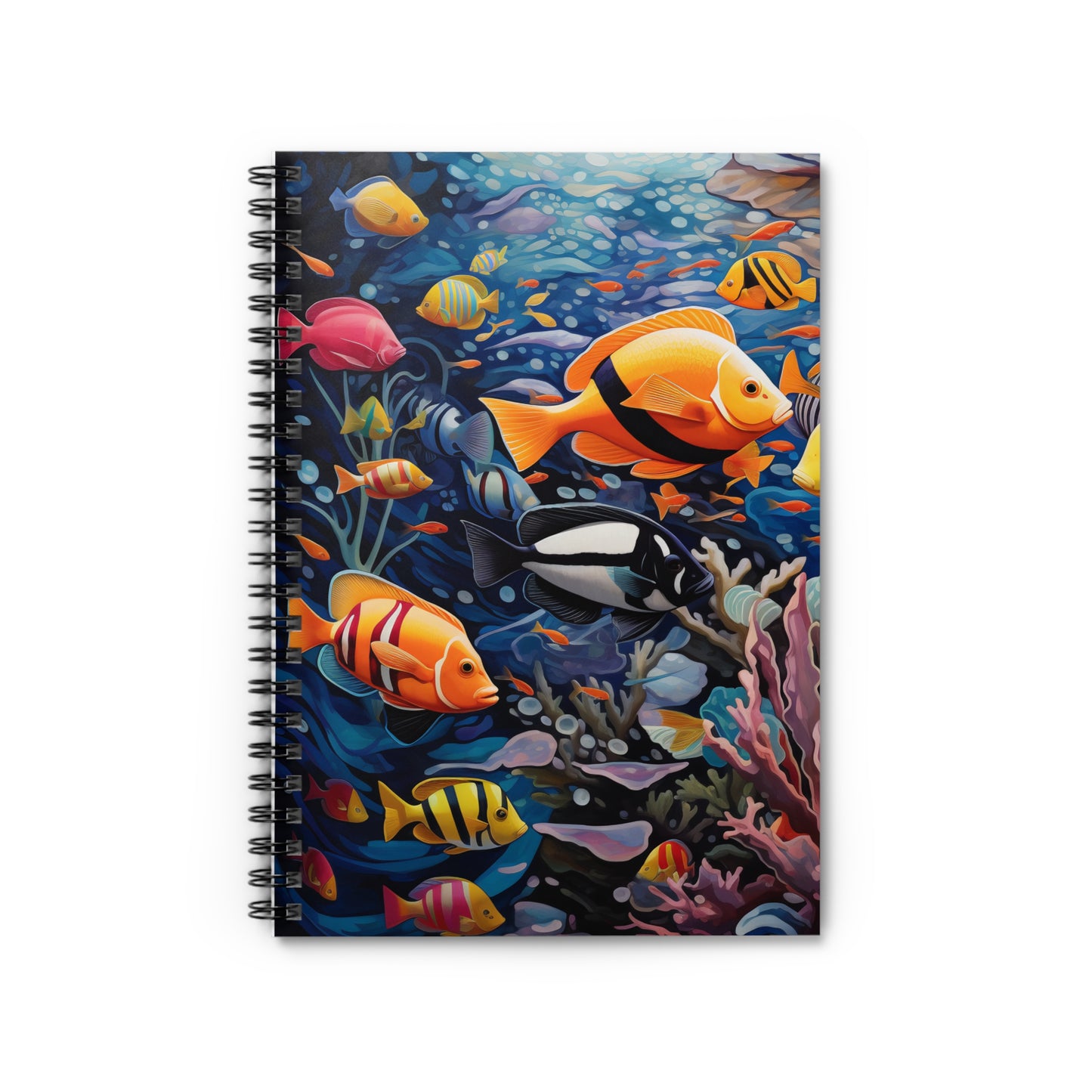 Spiral Notebook - Ruled Line Coral Reefer