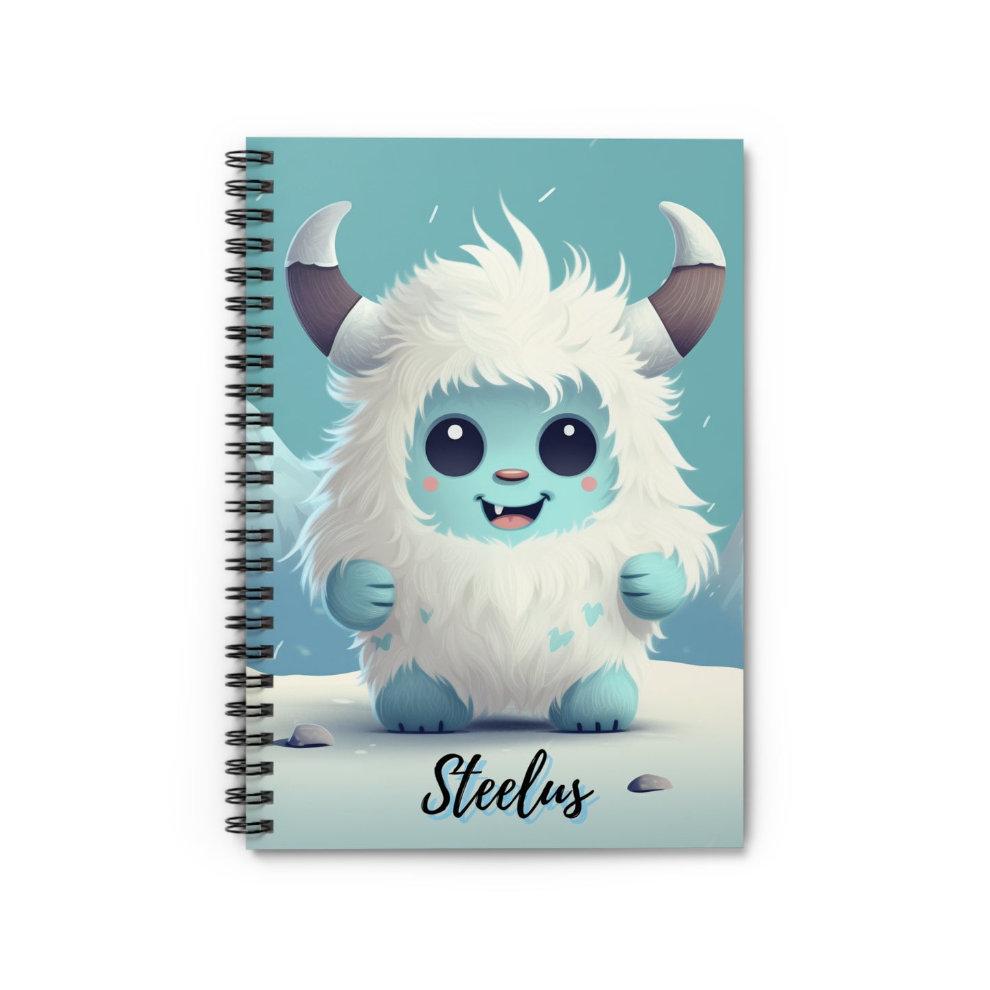 Spiral Notebook - Ruled Line Yeti Kin... Steelus