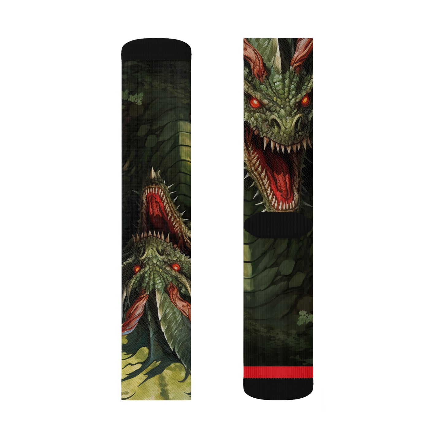 Sublimation Socks Jabberwocky Dragon Edition