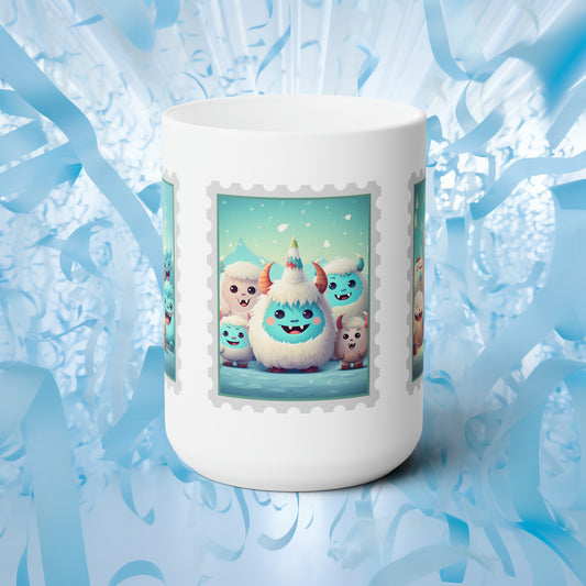 Ceramic Mug 15oz Yeti Kin Party 7-9