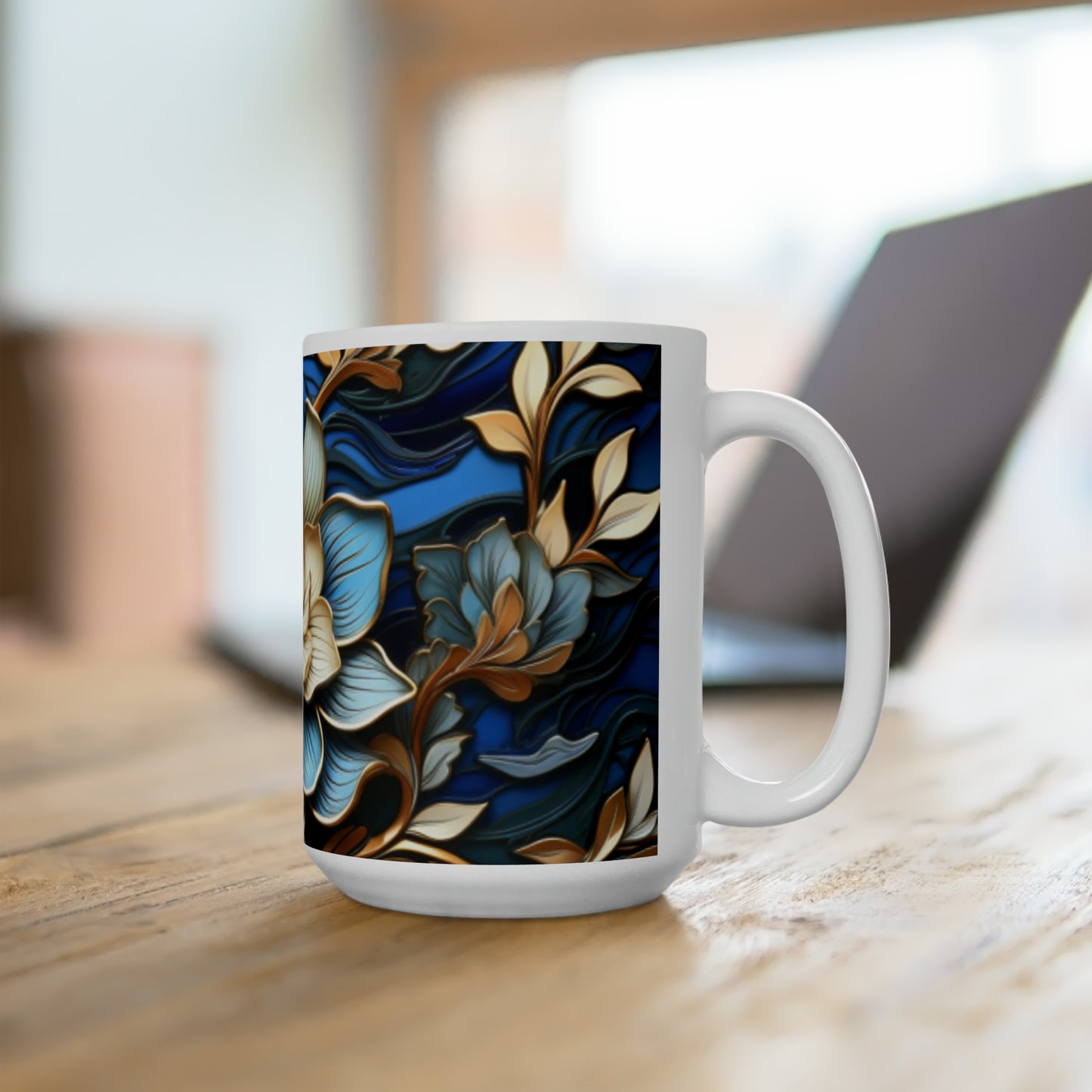 Ceramic Mug 15oz Floral 23