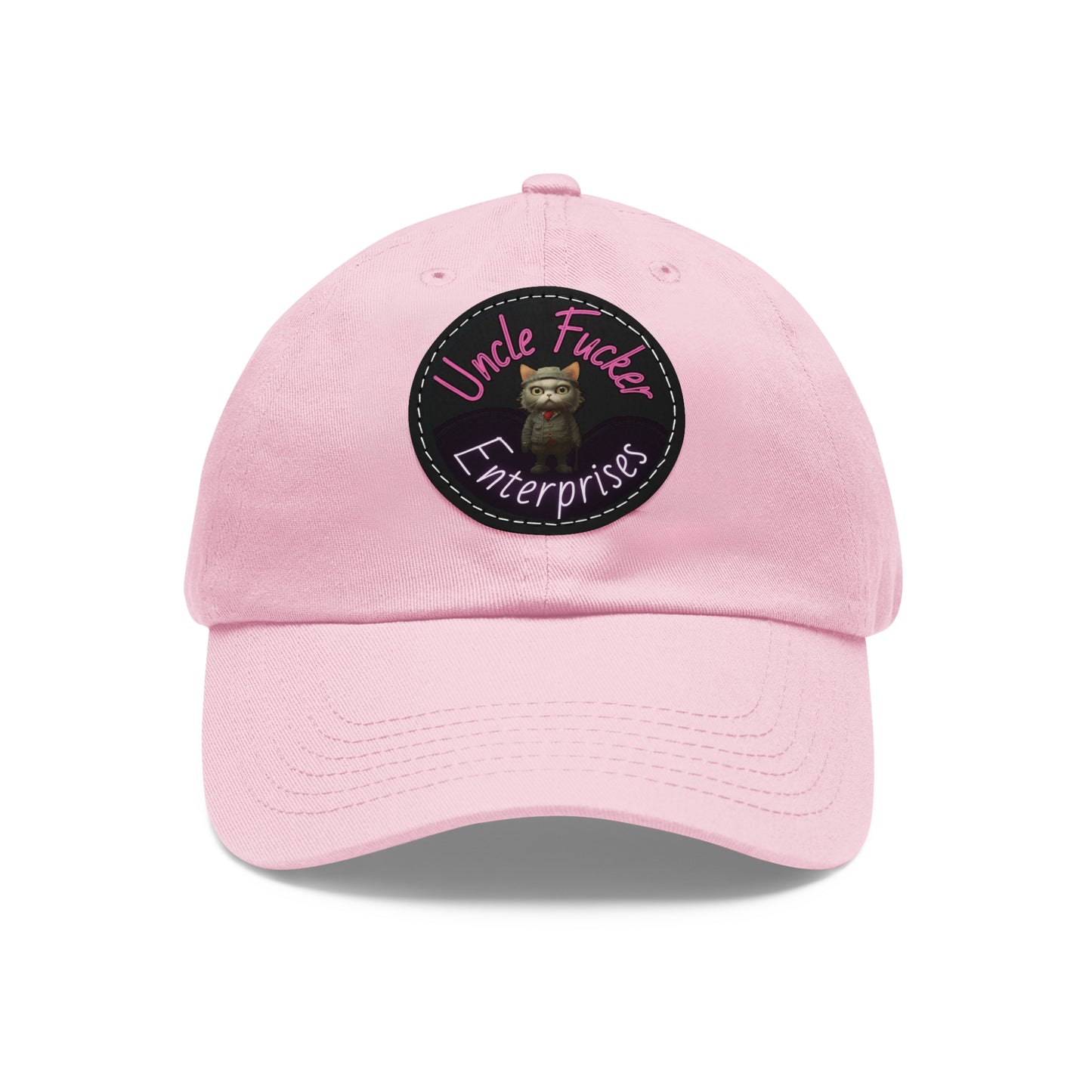 Uncle F'er Dad Hat with Leather Patch (Round)