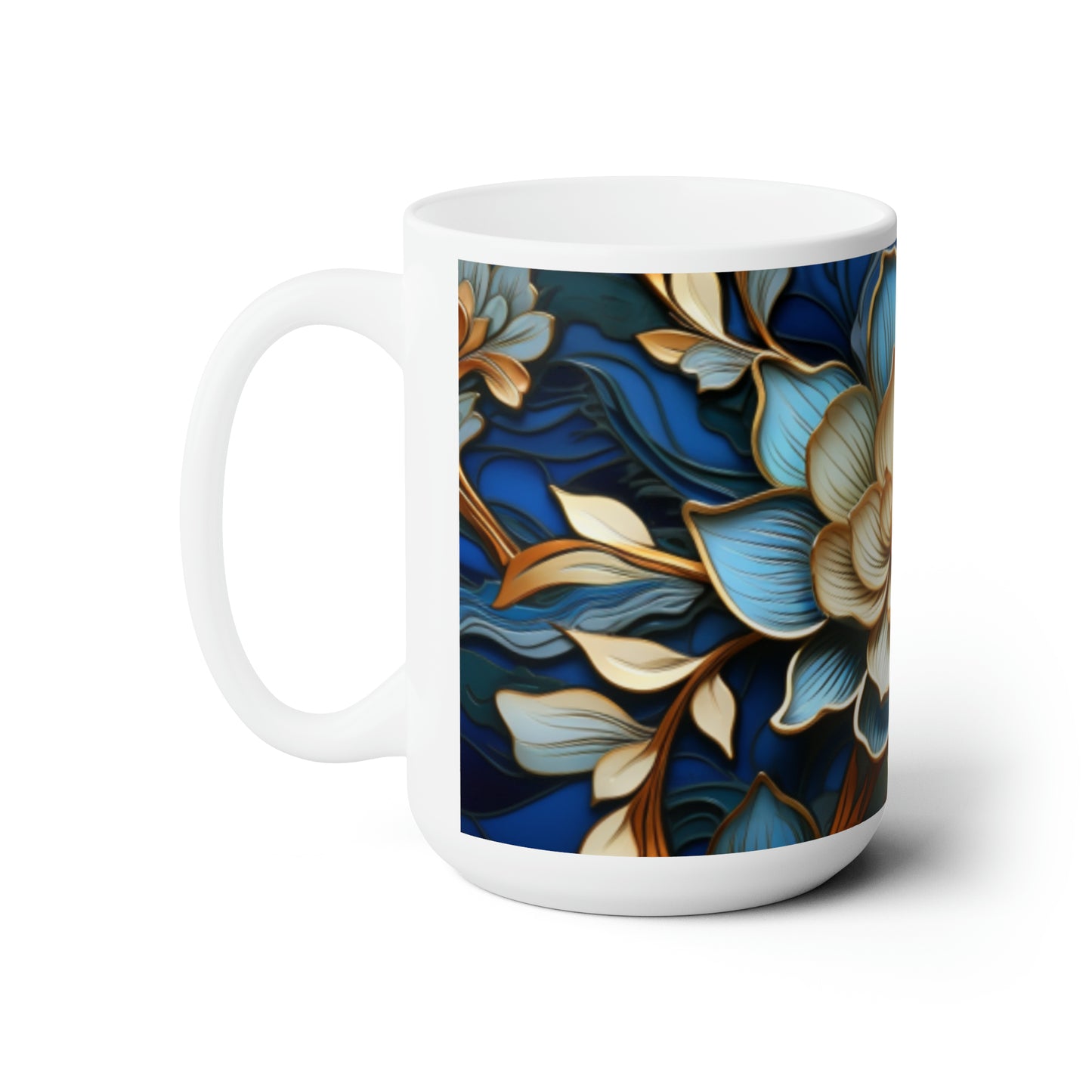 Ceramic Mug 15oz Floral 23