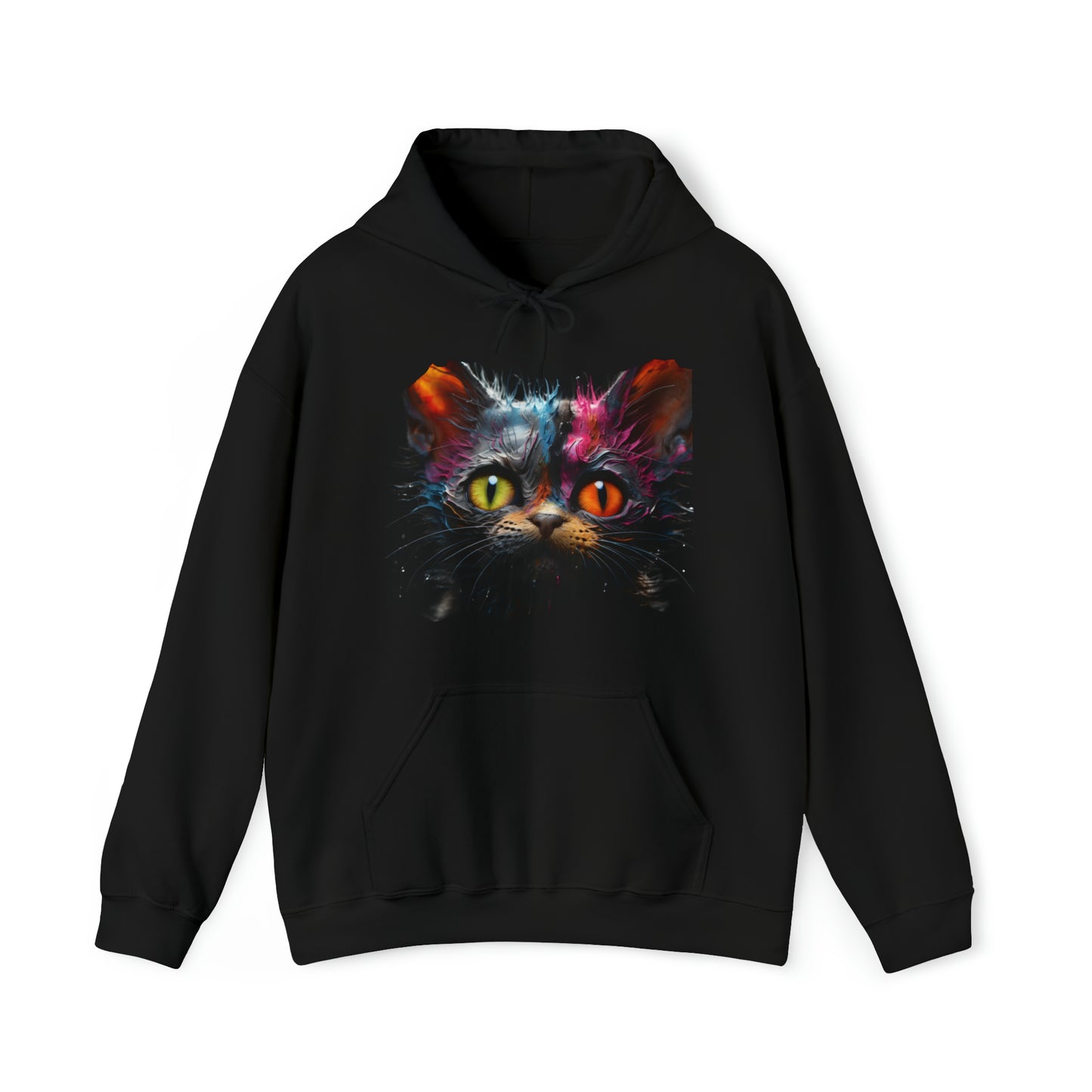 Mens and Womens Spooky Cat Halloween Hoodie Sweatshirt