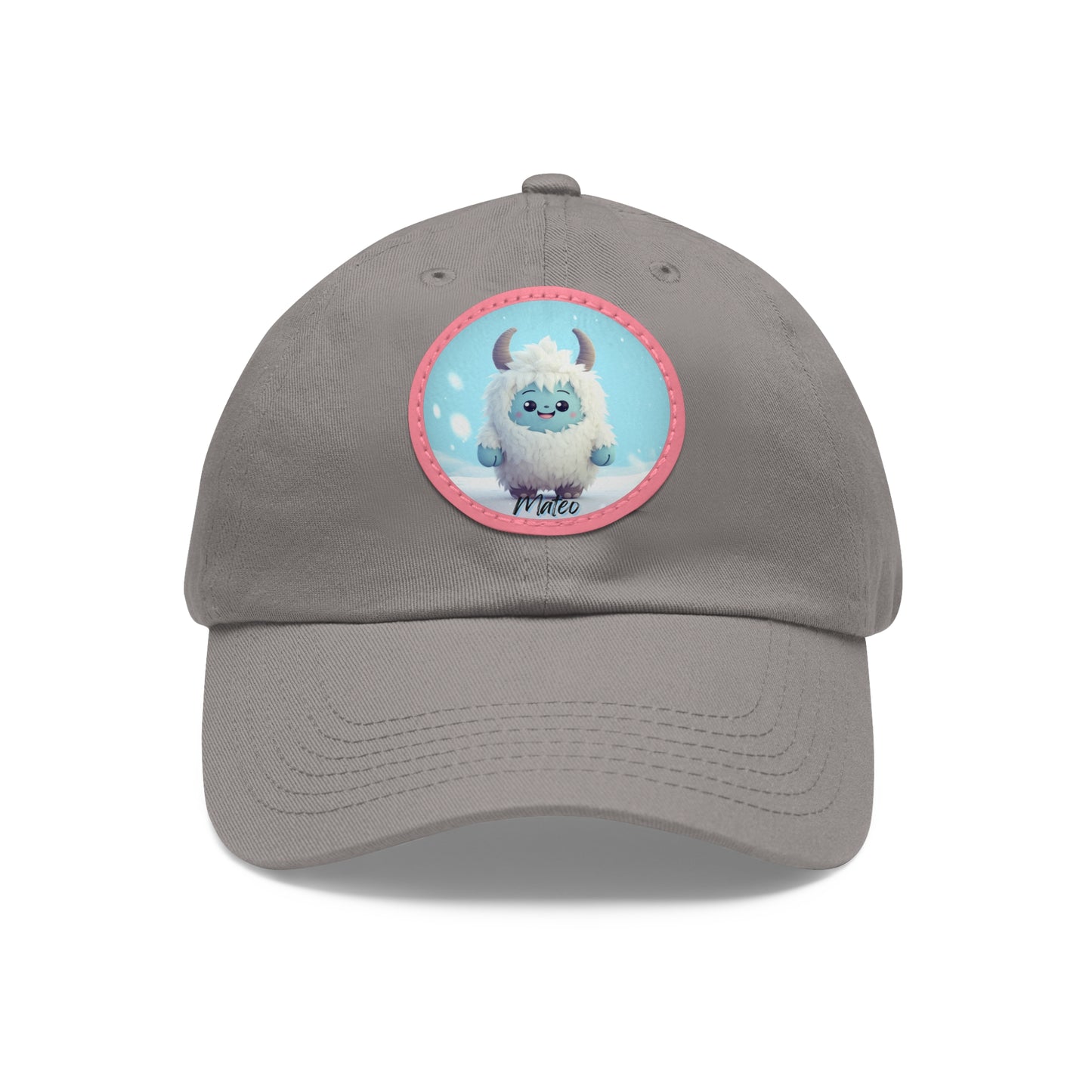 Dad Hat with Leather Patch (Round) Mateo