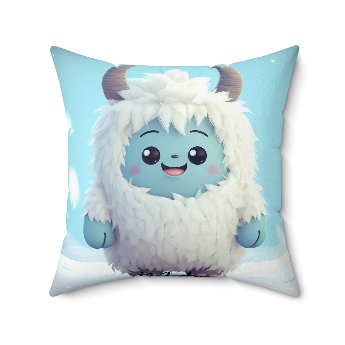 Spun Polyester Square Pillow Mateo... Yeti Kin