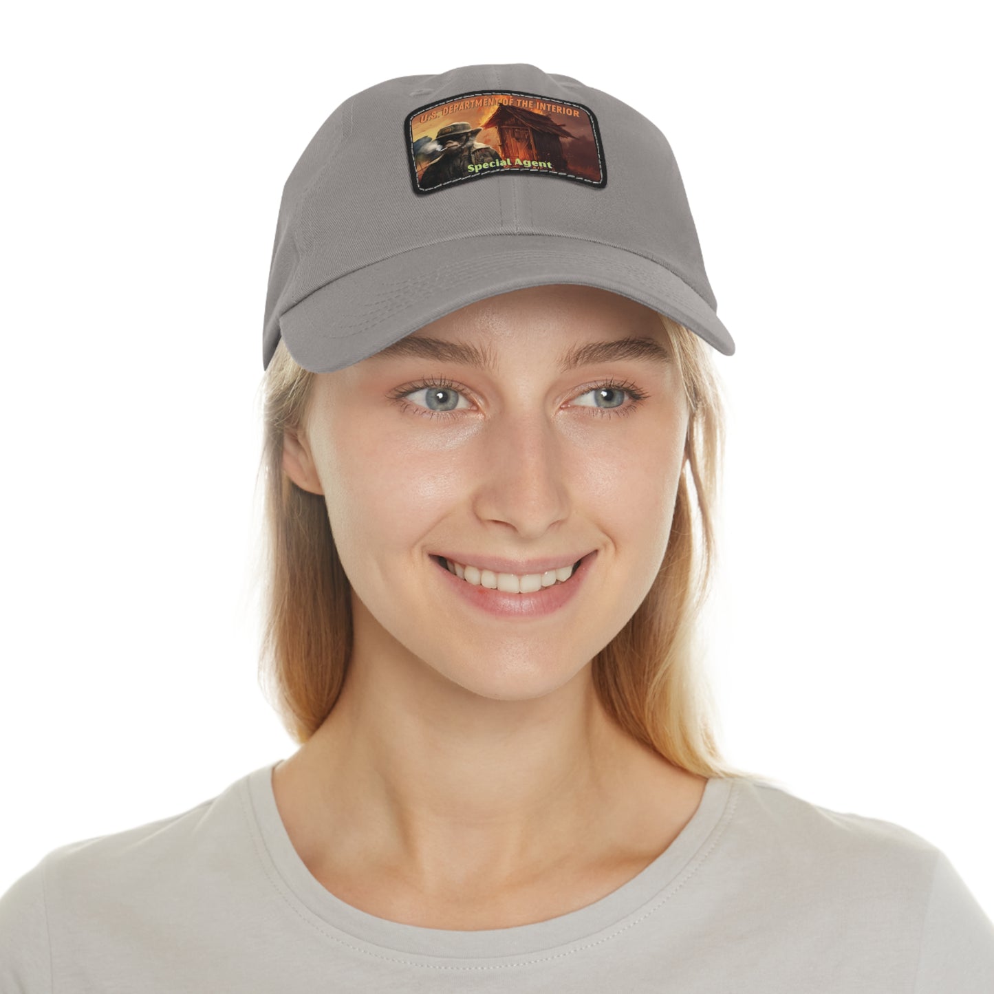 Dad Hat with Leather Patch (Rectangle) Department of the Interior Special Agent