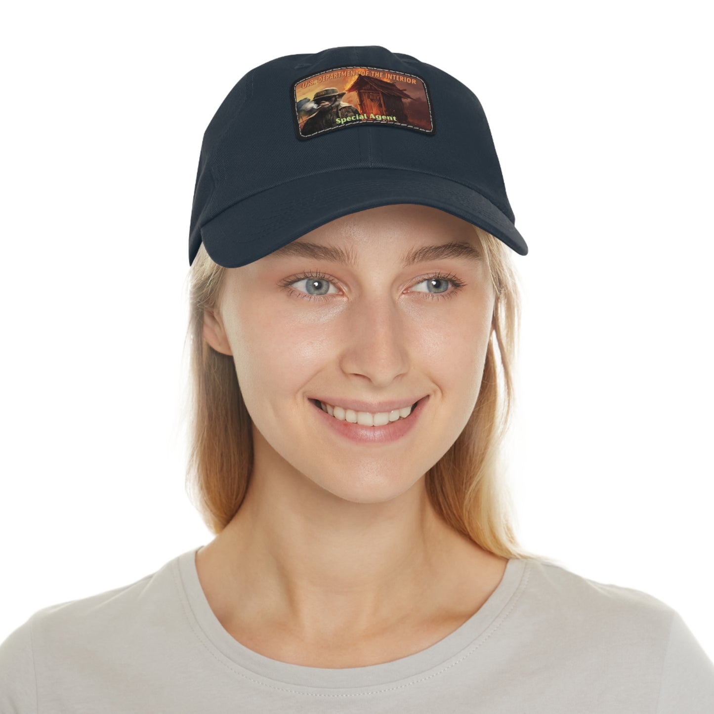 Dad Hat with Leather Patch (Rectangle) Department of the Interior Special Agent