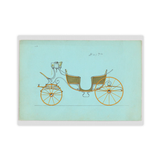 Brewster & Co Design for 6 seat Phaeton no. 4174 Vintage Illustration Personalized Canvas Art