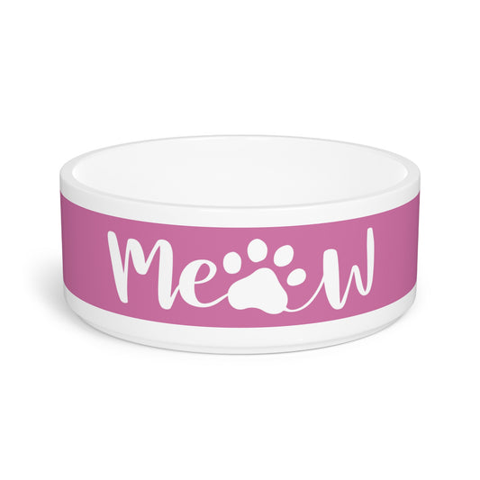 Pet Bowl Pink Meow